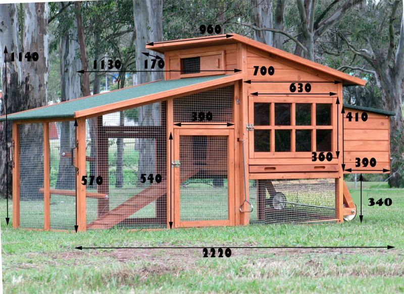 MODEL G109. 4-5 MED HEN. Large Chicken Coop Hen house ...